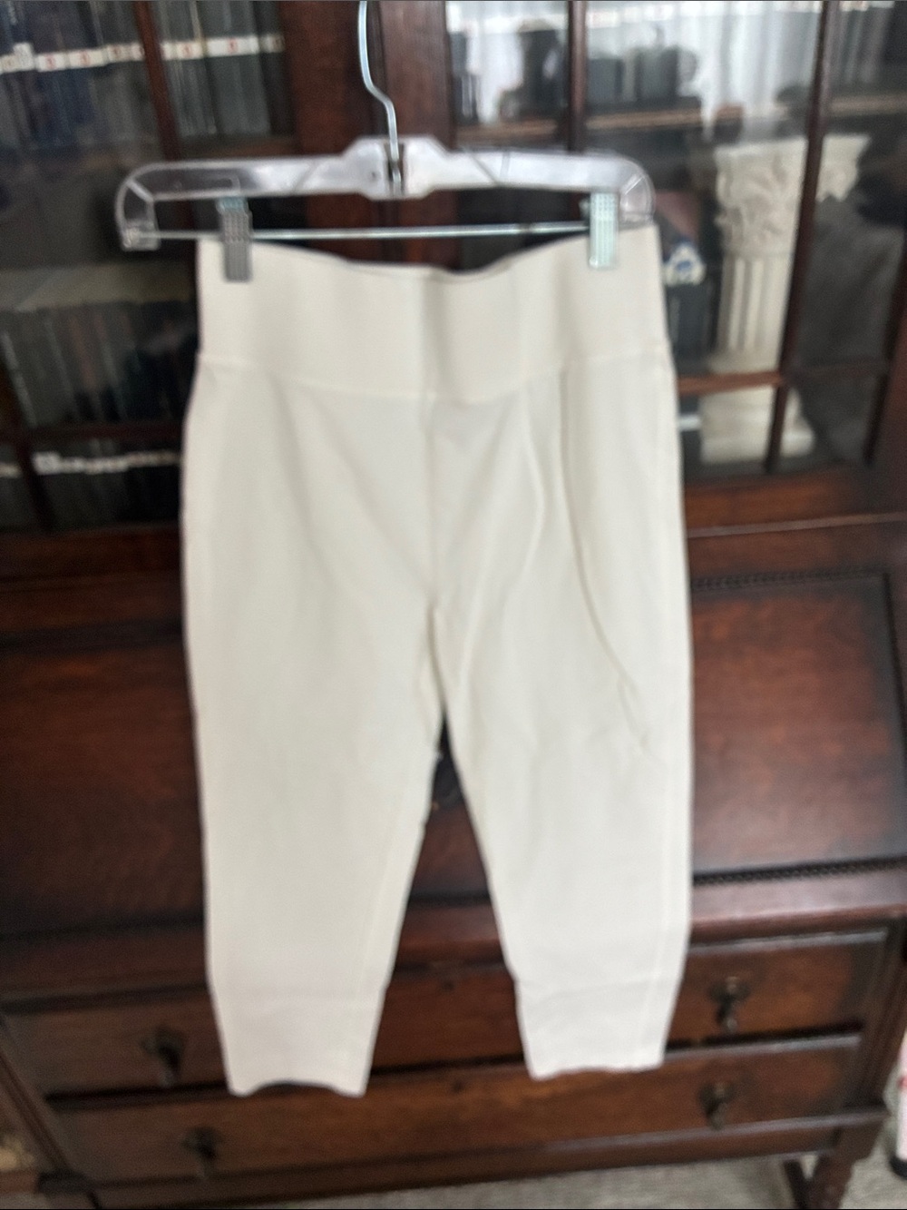 Logo Layers Women's Cream Ponte Pull-On Leggings